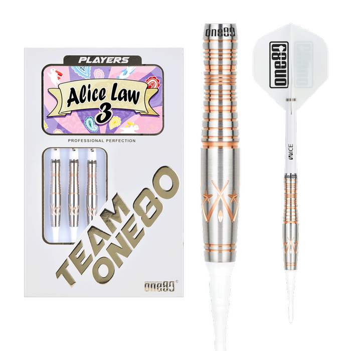 ONE80 Alice Law III Rose Gold 90% - Soft Tip Darts