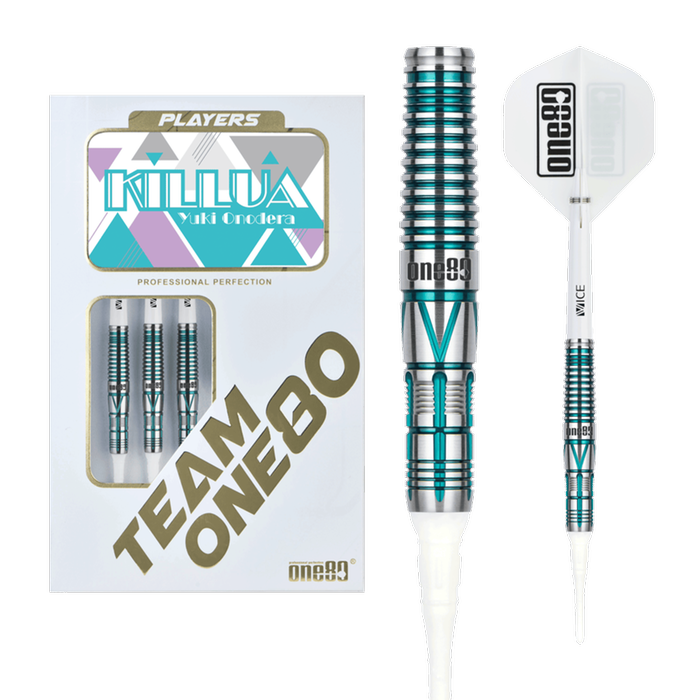 ONE80 Yuki Onodera Blue 90% - Soft Tip Darts