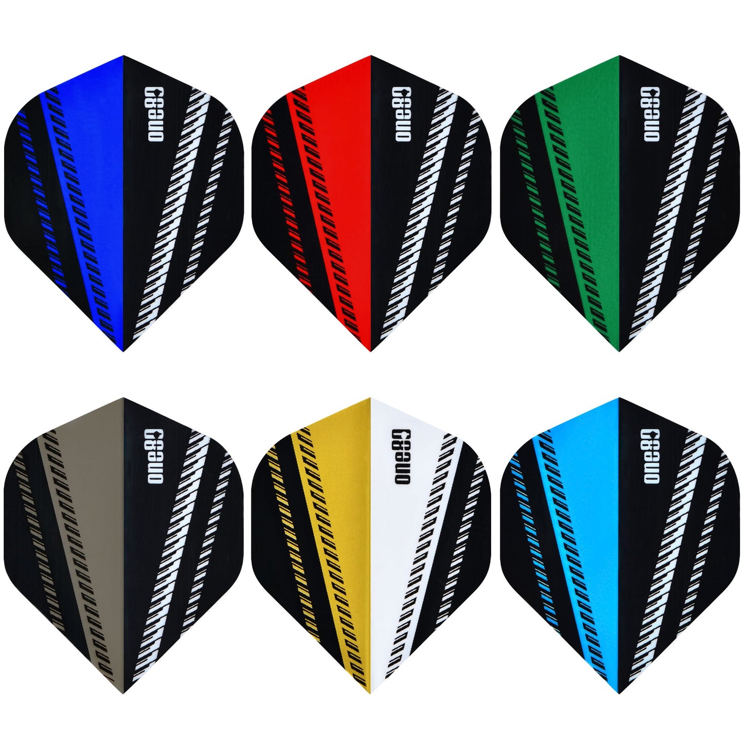 ONE80 V-Flow Dart Flights - 100 Micron - No.2 Standard