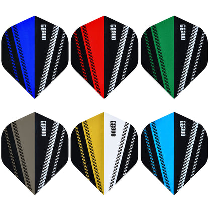ONE80 V-Flow Dart Flights - 100 Micron - No.2 Standard