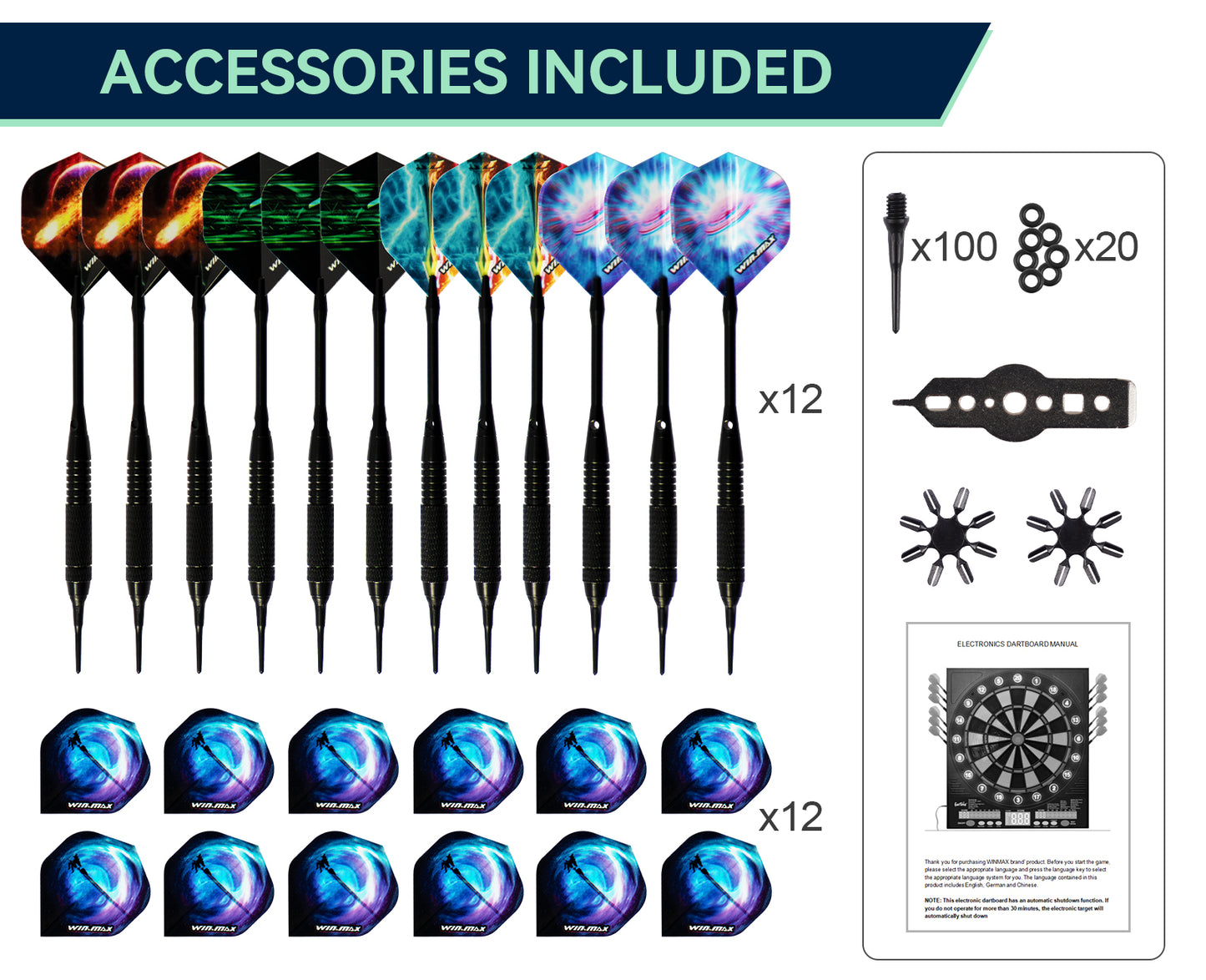 WINMAX Electronic Dartboard Image 14