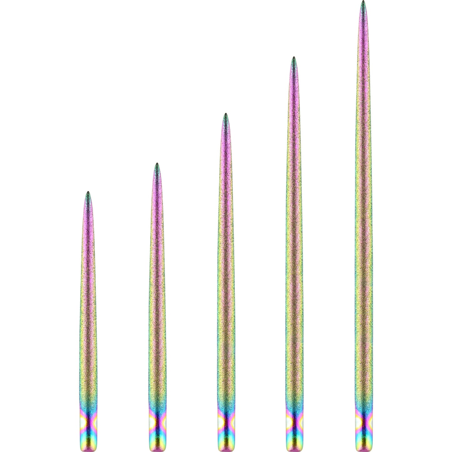 ONE80 Long Taper Dart Points - Sand Coated - Rainbow