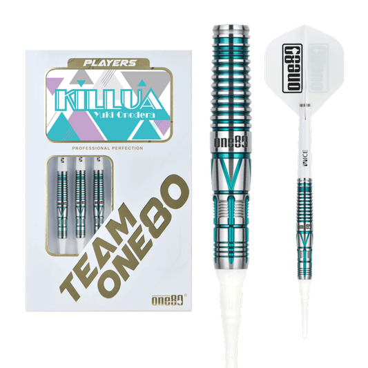 ONE80 Yuki Onodera Blue 90% - Soft Tip Darts