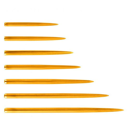 ONE80 Long Taper Point Gold - Steel Tip Dart Points