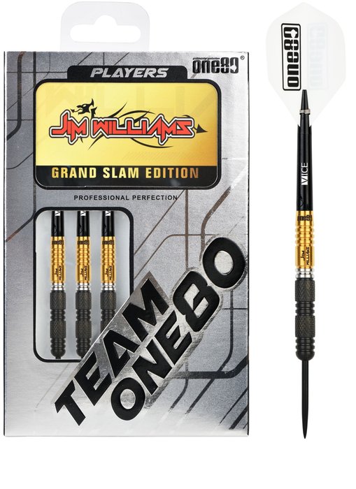 ONE80 Jim Williams 90% - Grand Slam Edition Steel Tip Darts