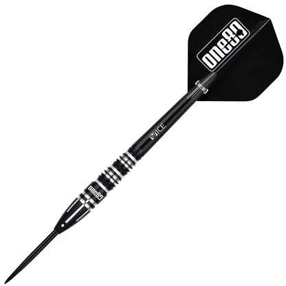 ONE80 Tsuji III Steel Tip Darts - Black