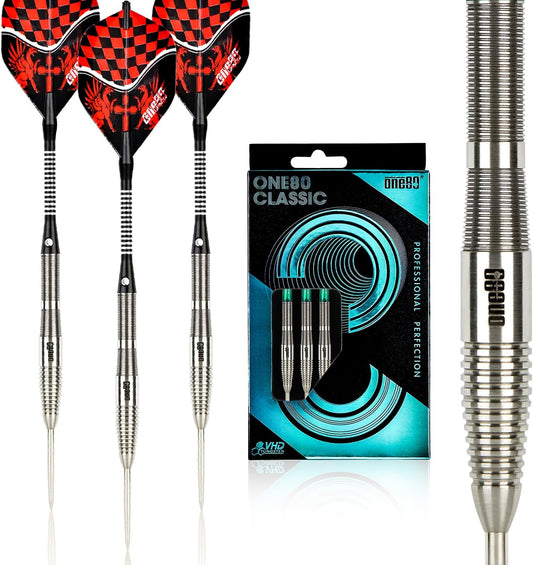 ONE80 Classic C-22g 90% tungsten steel tip darts