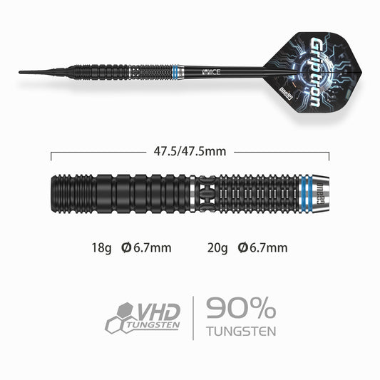 ONE80 Griptron GT4 90% Tungsten Steel Tip Darts